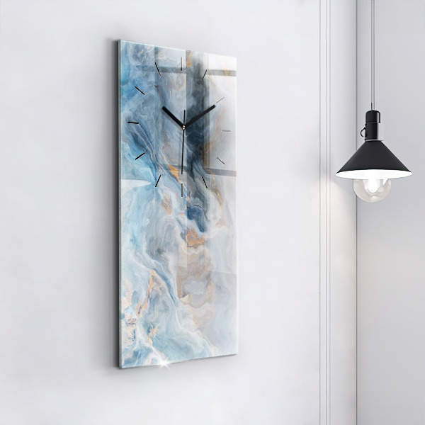 Vertical wall clock Marble pattern