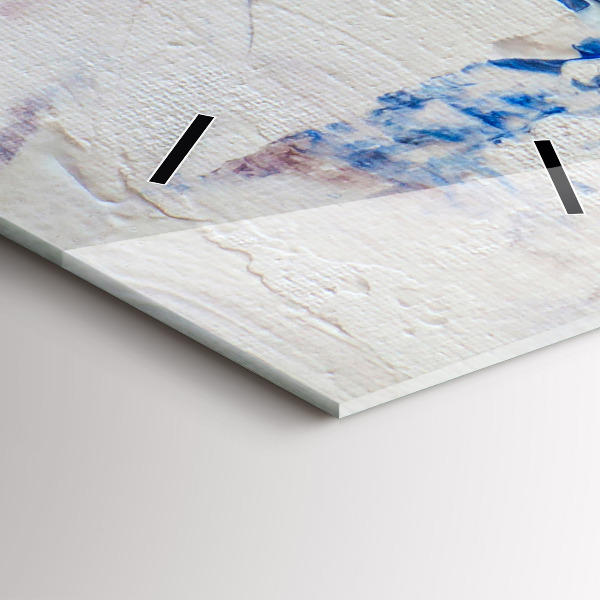 Vertical wall clock Abstract paint texture