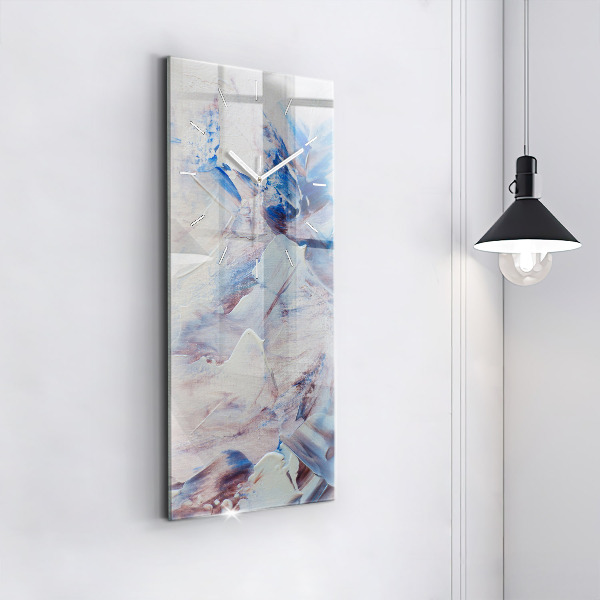 Vertical wall clock Abstract paint texture