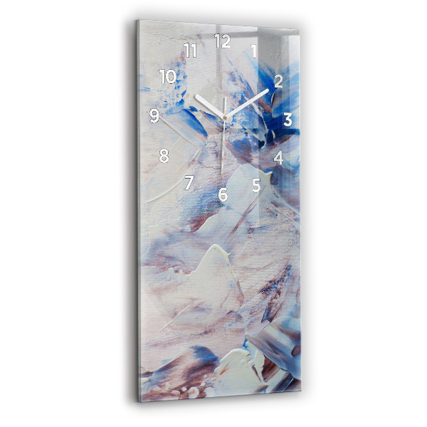 Vertical wall clock Abstract paint texture
