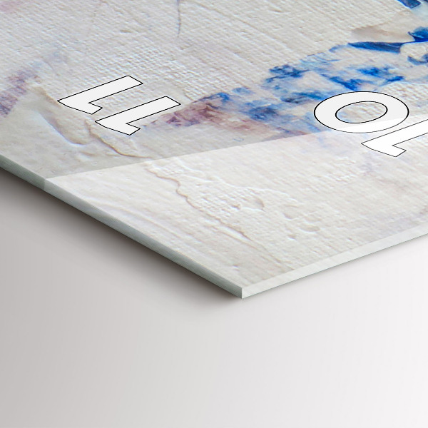 Vertical wall clock Abstract paint texture