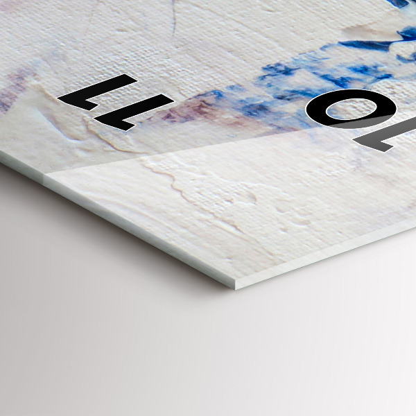 Vertical wall clock Abstract paint texture