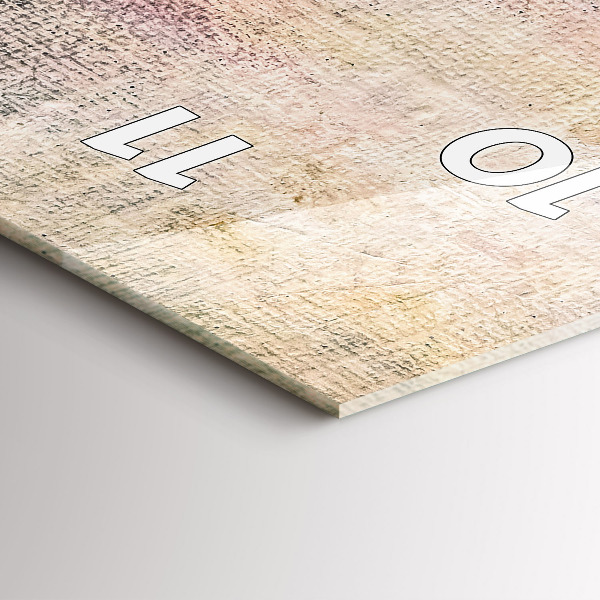 Vertical wall clock Painted abstraction