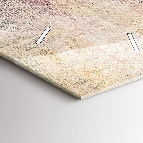 Vertical wall clock Painted abstraction