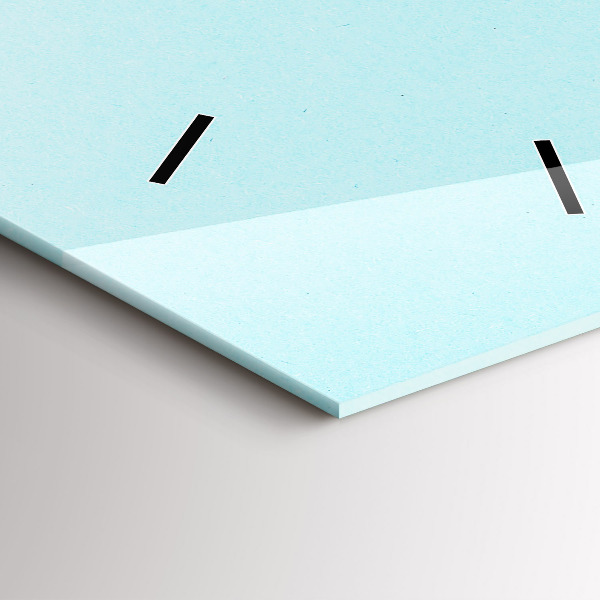 Vertical wall clock Pastel pattern