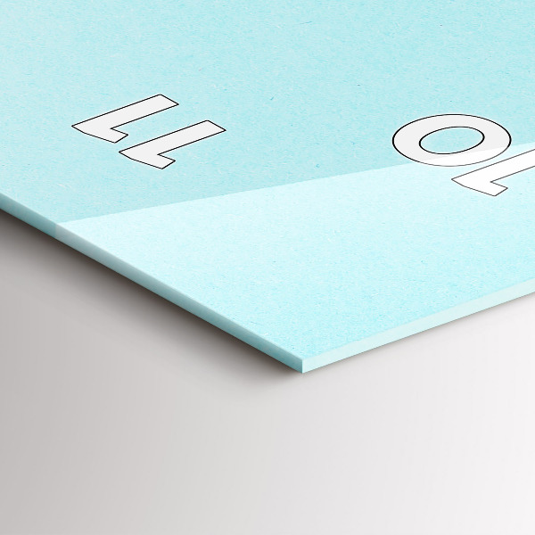 Vertical wall clock Pastel pattern