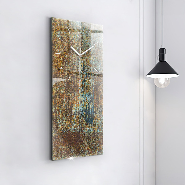 Vertical wall clock Old Metal Texture