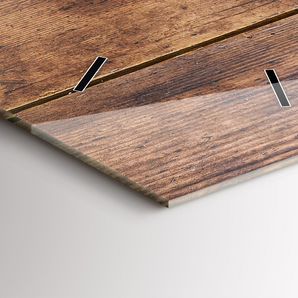 Vertical wall clock Rustic Wood