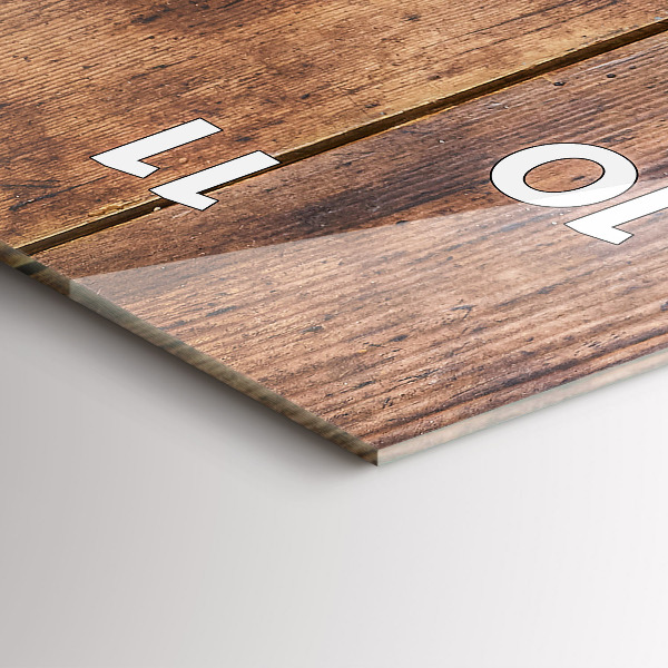 Vertical wall clock Rustic Wood