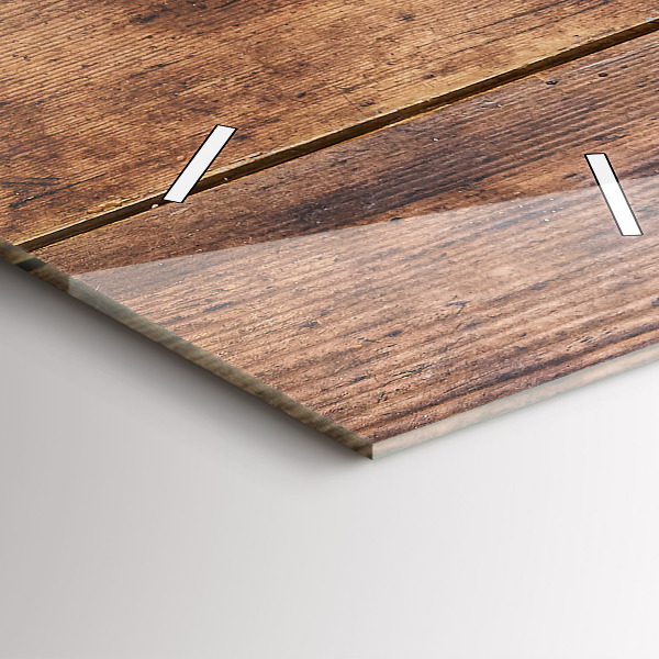 Vertical wall clock Rustic Wood