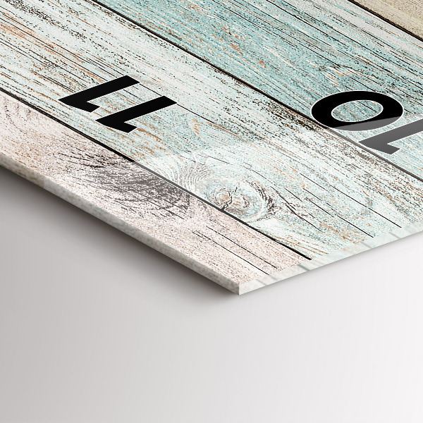 Vertical wall clock Colorful boards