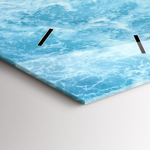 Vertical wall clock Sea water