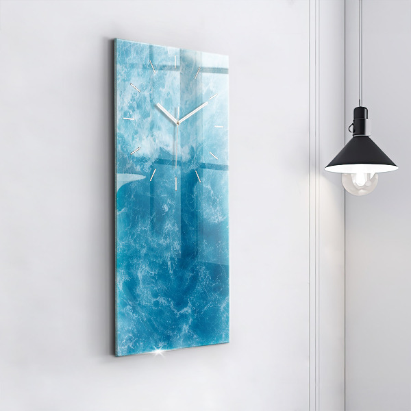 Vertical wall clock Sea water