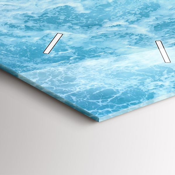 Vertical wall clock Sea water