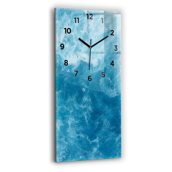 Vertical wall clock Sea water