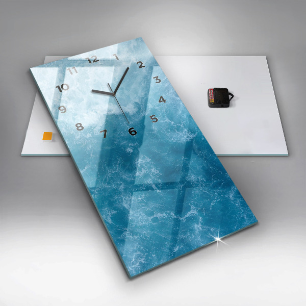Vertical wall clock Sea water