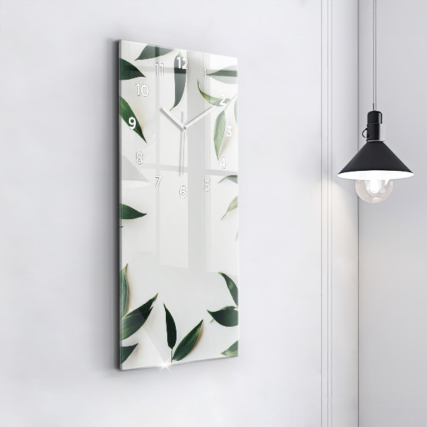 Vertical wall clock Leaf frame
