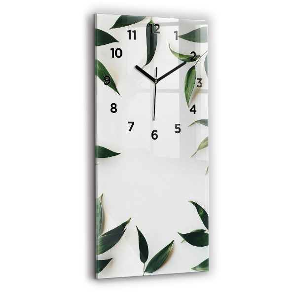 Vertical wall clock Leaf frame