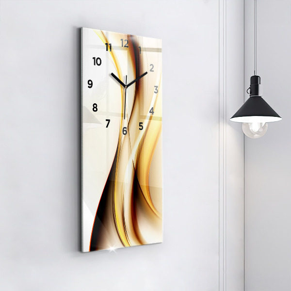 Vertical wall clock Abstract wave
