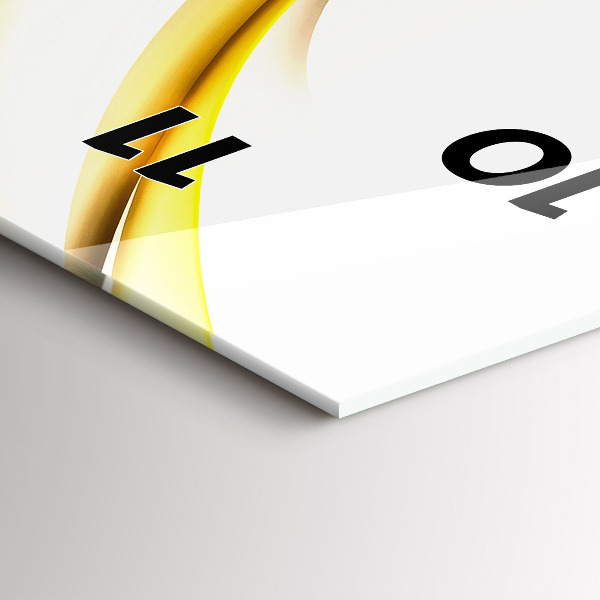 Vertical wall clock Abstract wave