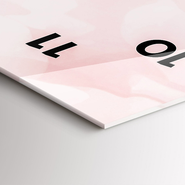 Vertical wall clock Blooming roses