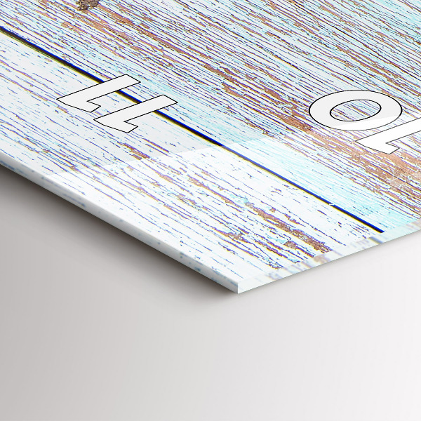 Vertical wall clock Pastel Wood