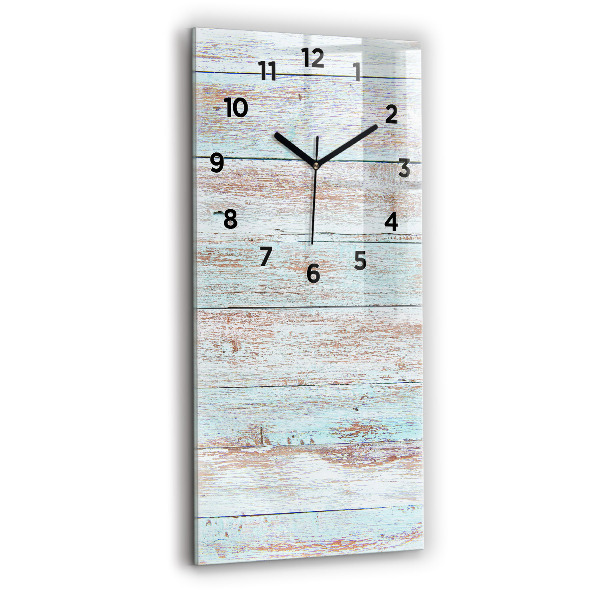 Vertical wall clock Pastel Wood