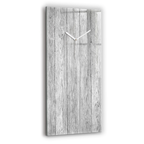 Vertical wall clock Wooden panels