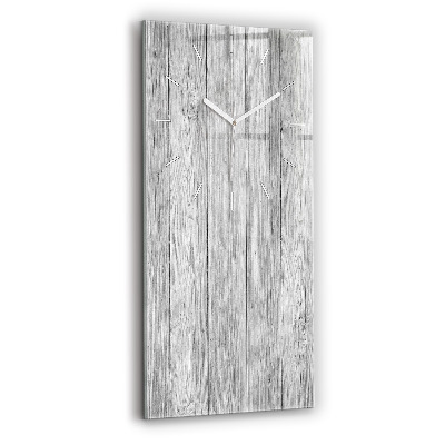 Vertical wall clock Wooden panels