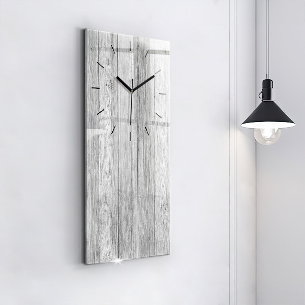Vertical wall clock Wooden panels