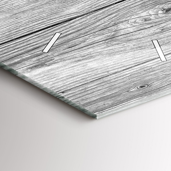 Vertical wall clock Wooden panels