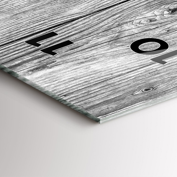 Vertical wall clock Wooden panels