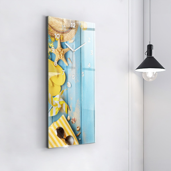 Vertical wall clock Beach accessories and boards