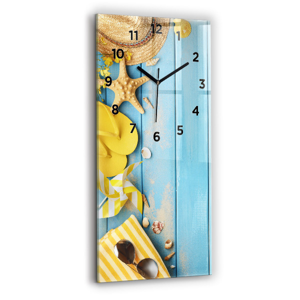 Vertical wall clock Beach accessories and boards