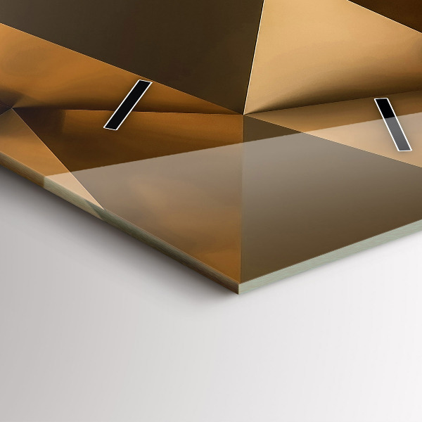 Vertical wall clock Geometric texture