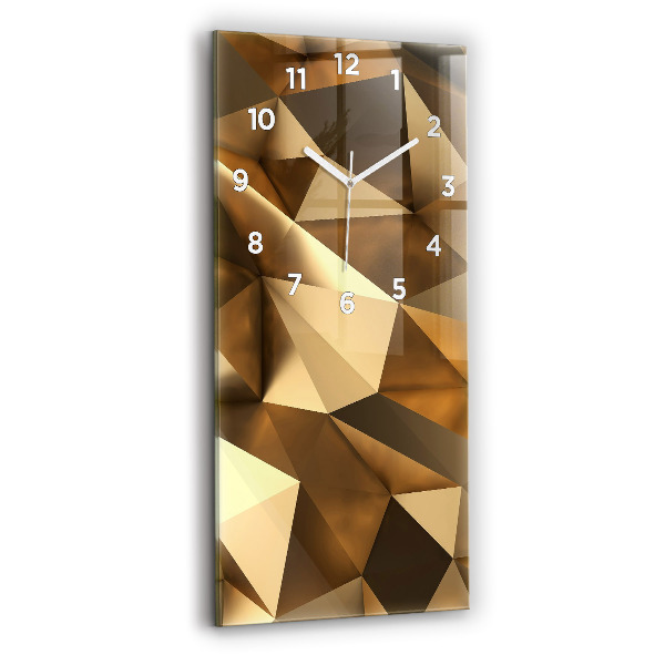 Vertical wall clock Geometric texture