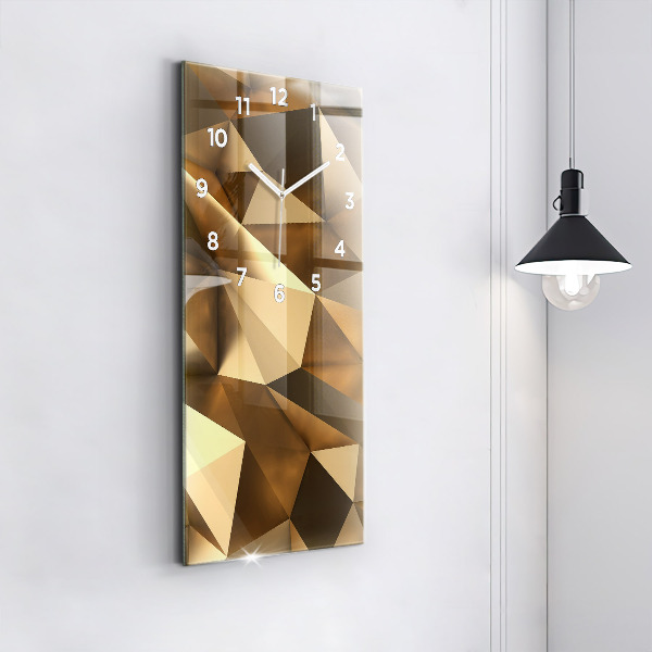 Vertical wall clock Geometric texture