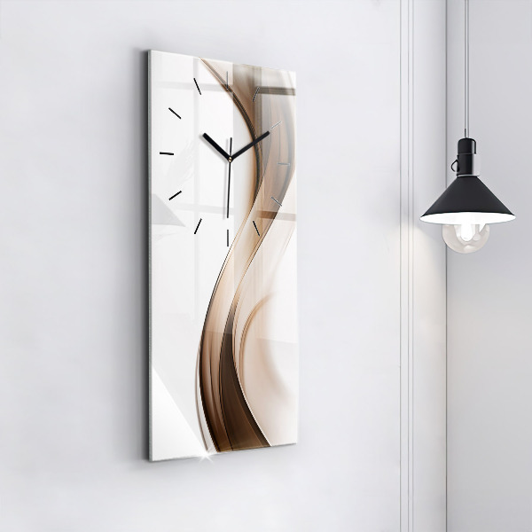 Vertical wall clock Abstraction line