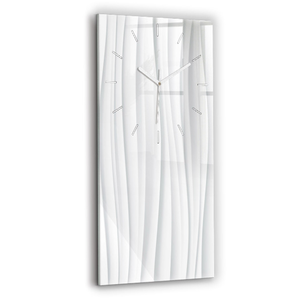 Vertical wall clock Waves texture