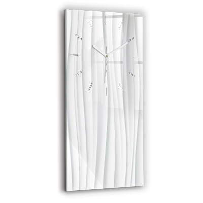 Vertical wall clock Waves texture