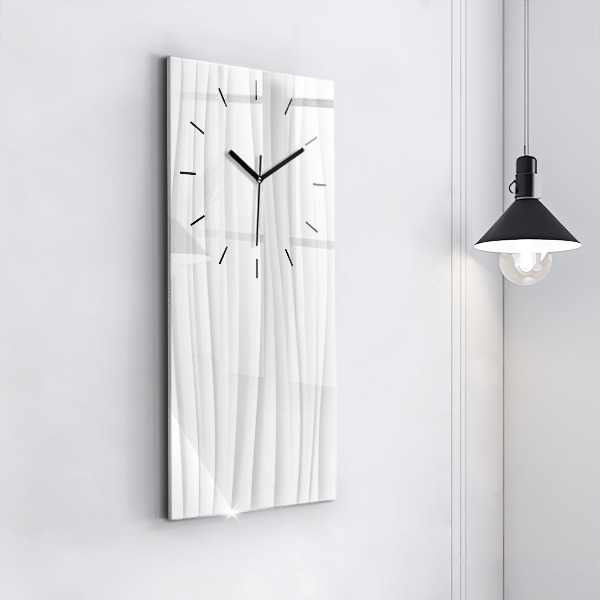 Vertical wall clock Waves texture