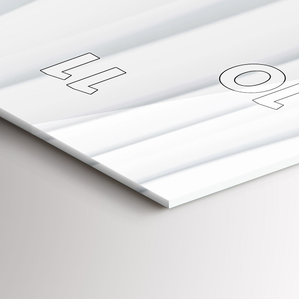 Vertical wall clock Waves texture