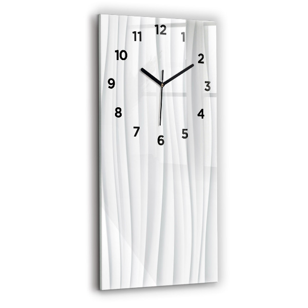 Vertical wall clock Waves texture