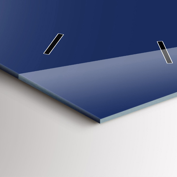 Vertical wall clock Navy blue color