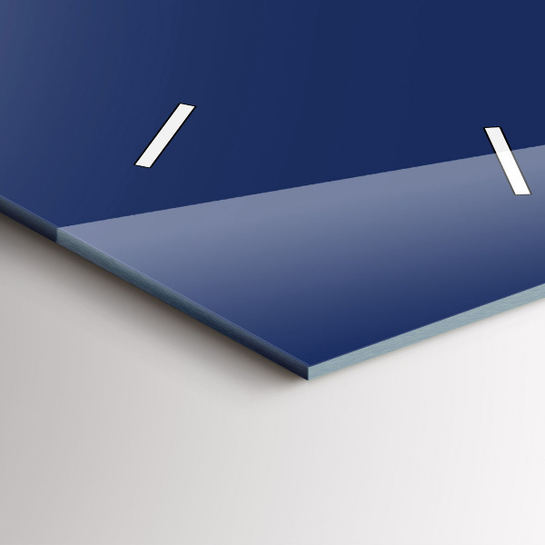 Vertical wall clock Navy blue color