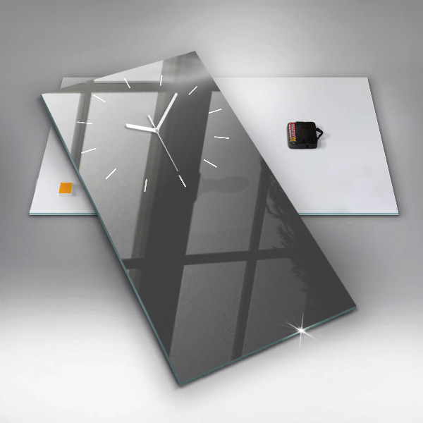 Vertical wall clock Color gray