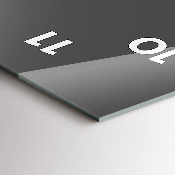 Vertical wall clock Color gray