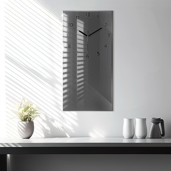 Vertical wall clock Color gray