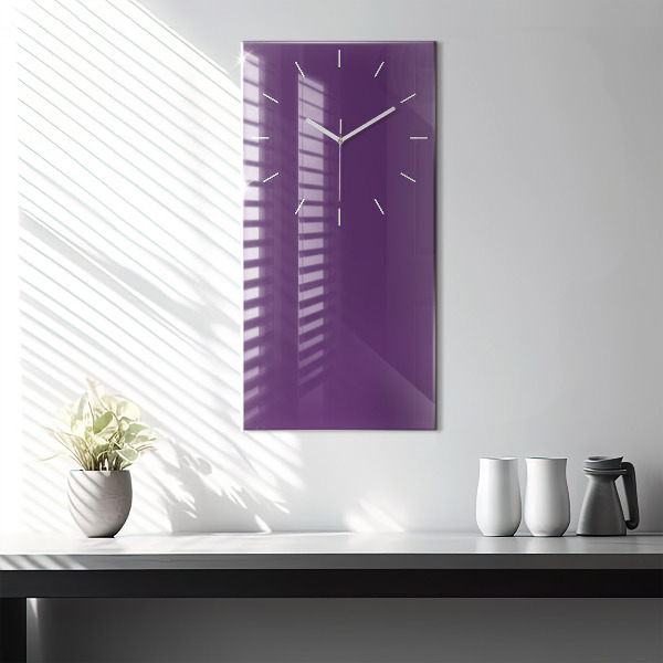 Vertical wall clock Violet