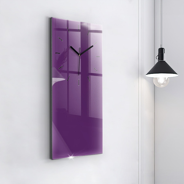 Vertical wall clock Violet
